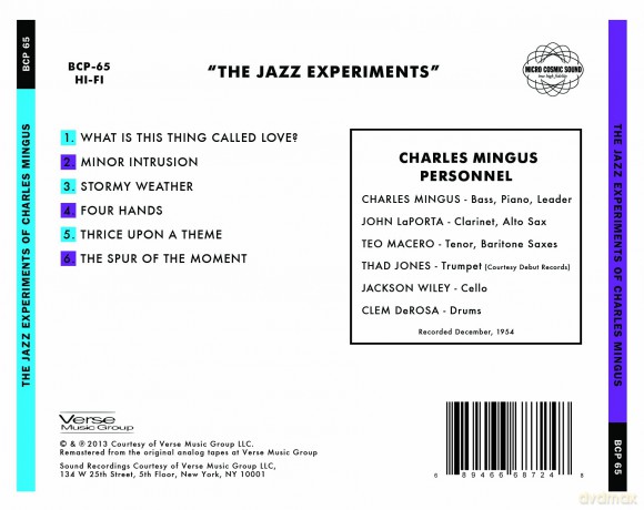 Charles Mingus: Jazz Experiments of Charles Mingus [CD]