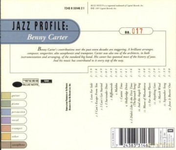 Benny Carter: Jazz Profile [CD]