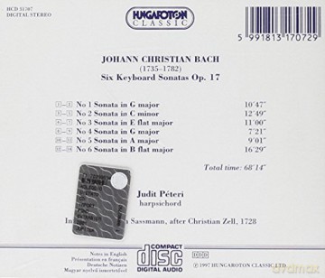 Johann Christian Bach: 6 billenty_s Szon [CD]