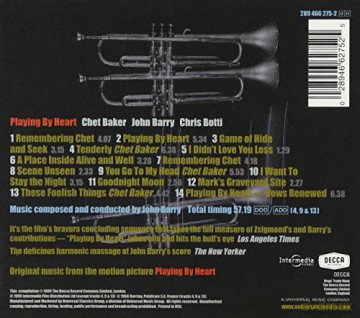Barr: John Barry: Playing by Heart [CD]