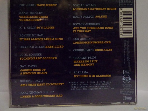 Judds, Earl Thomas Conley, K.t. Oslin, Alabama, Waylon Jennings.. [CD]