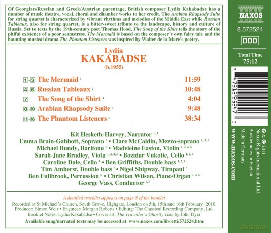 Kakabadse: The Phantom Listene [CD]