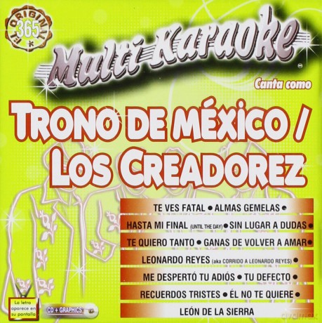 Karaoke: Karaoke: Trono De Mexico Y Creadorez Del Pasito [CD]