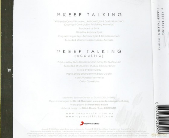 Cyrus: Keep Talking [CD]