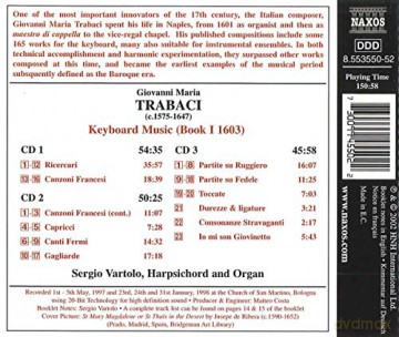 Sergio Vartolo: Keyboard Music Book 1 [3CD]