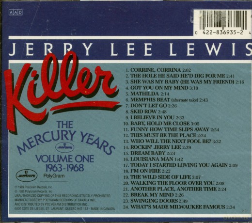 Jerry Lee Lewis: Killer the Mercury Years [CD]