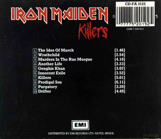 Iron Maiden: Killers [CD]