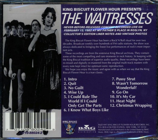 The Waitresses: King Biscuit Flower Hour Presents in Concert [CD]