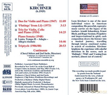 Continuum: Kirchner - Chamber Works [CD]