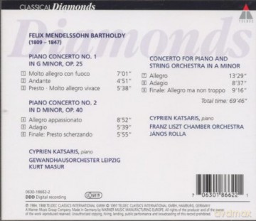 Cyprien Katsaris: Klav.Kon.1&2 [CD]