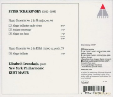 Pyotr Tchaikovsky: Klavierkonzerte 2 Und 3 [CD]