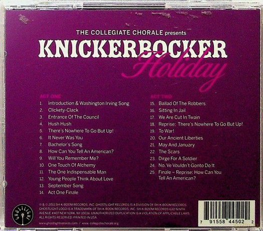 Knickerbocker Holiday [CD]