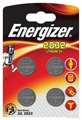 Lithium: Knopfzelle Cr2032 3 V 4-Blister-Energizer [CD]