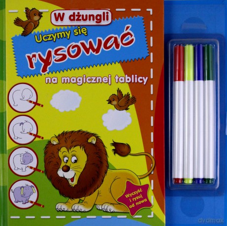 W dżungli. Uczymy się rysować na magicznej tablicy [KSIĄŻKA]