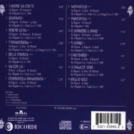 Marco Masini: l'amore Sia Con Te [CD]