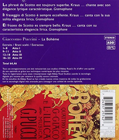 Giacomo Puccini: La Boheme - Extraits [CD]