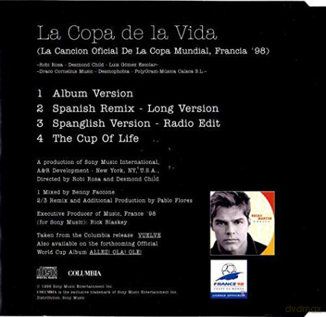 Ricky Martin: La Copa De La Vida Remixes [CD]