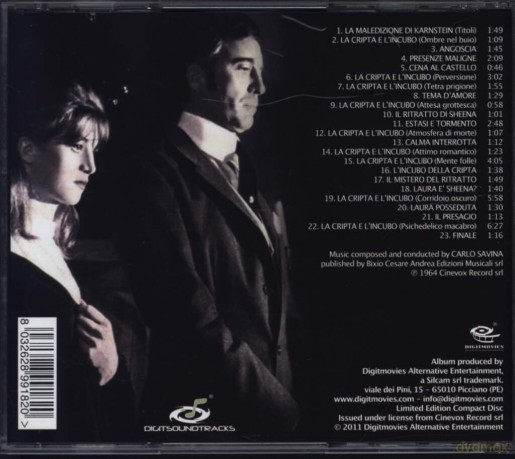 Carlo Savina: La Cripta E l'incubo [CD]