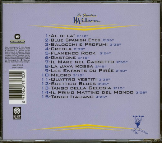Milva: La Favolosa Milva [CD]