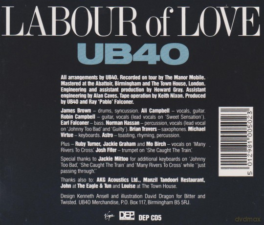 Ub40: Labour of Love [CD]