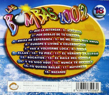 Las Bombas 2002 [CD]