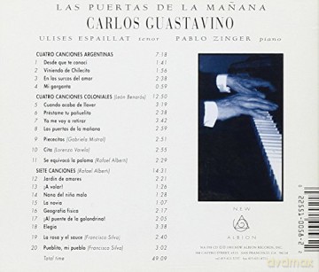 Carlos Guastavino: Las Puertas De La Manana [CD]