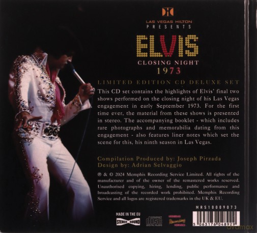 Elvis Presley: Las Vegas Closing Night 1973 (Cd Digi Book) [CD]