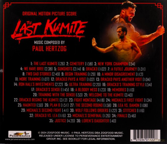Paul Hertzog: Last Kumite - O.S.T. [CD]