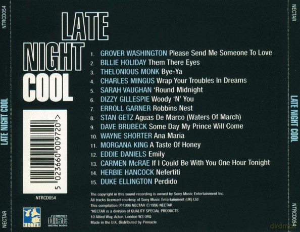 Late Night Cool [CD]