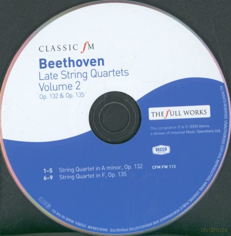 Ludwig Van Beethoven: Late String Quartets [CD]