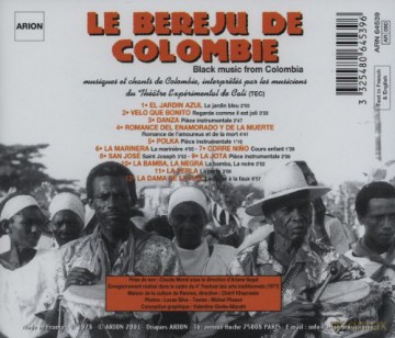 Le Bereju De Colombie - Chants Et Musiques Noirs De Colombie [CD]