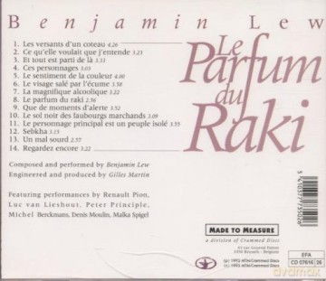 Benjamin Lew: Le Parfum Du Raki [CD]