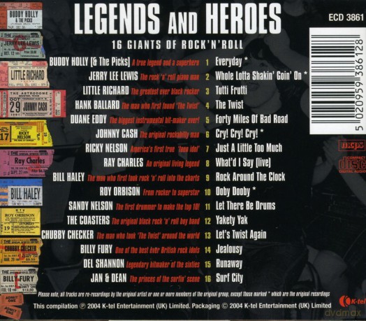 Legends and Heroes [CD]