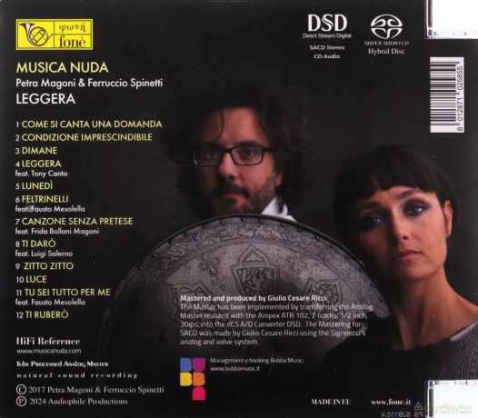 Musica Nuda: Leggera (Sacd) [CD]