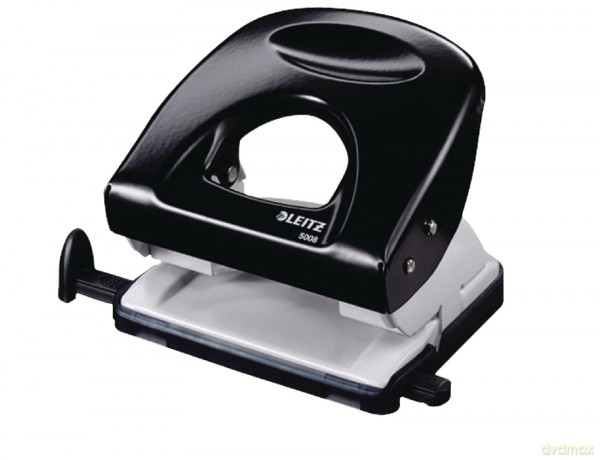 Leitz Nexxt 5008 Perforator Zwart: Leitz 50080095 Next Series 5008 Metal Office Hole Punch - Black [CD]