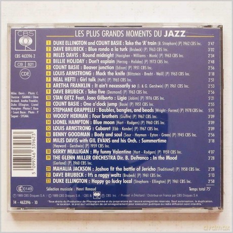 Les Plus Grands Moments.. [CD]