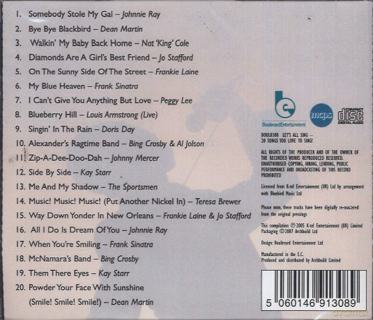 Let's All Sing [CD]