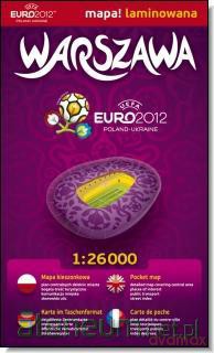 Warszawa 1:26 000 Euro2012 (mała, laminat) [KSIĄŻKA]