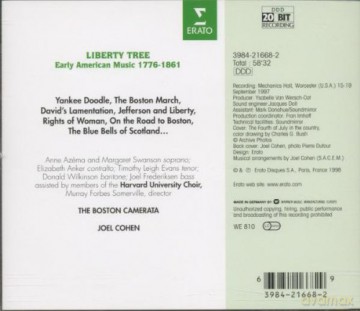 Joel Cohen: Liberty Tree: Early American Music 1776-1861 [CD]