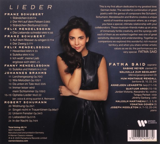 Fatma Said: Lieder [CD]