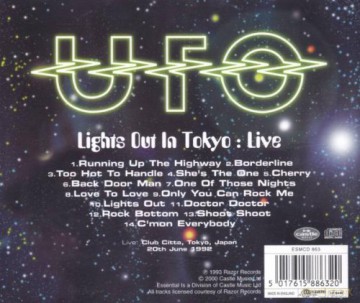 Ufo: Lights Out in Tokyo Live [CD]