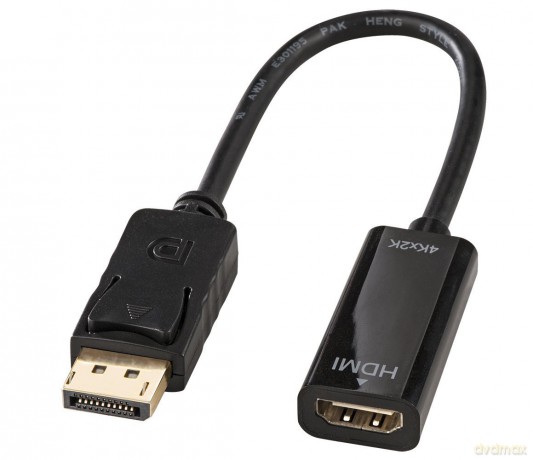Lindy: Lindy 41718 Adattatore Da Displayport A Hdmi, Colore: Nero [CD]