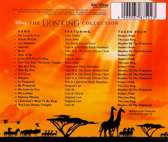 Disney: Lion King Collection [CD]