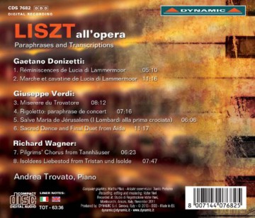 Andrea Trovato: Liszt: All'opera [CD]