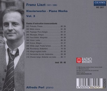 Alfredo Perl: Liszt: Piano Works vol.3 [CD]