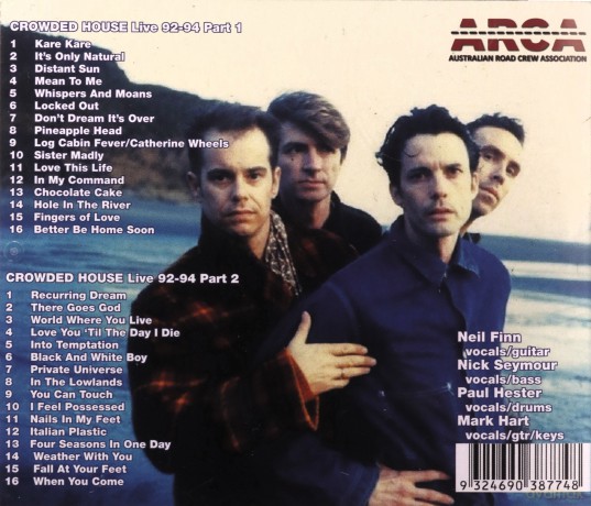 Crowded House: Live '92-'94 [2CD]