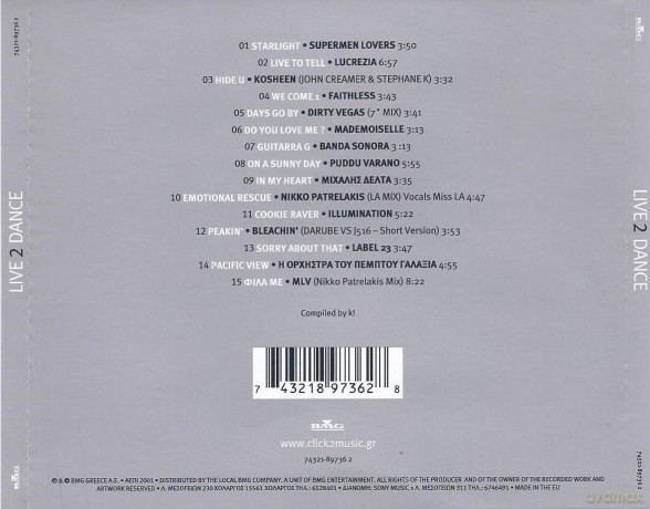 Live 2 Dance By Central Funky [CD]