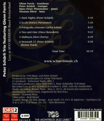 Glenn Ferris: Live at Avo Session Basel-Switzerland [CD]