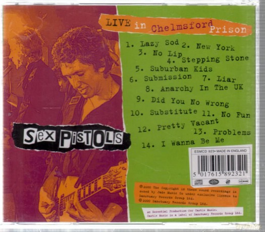 Sex Pistols: Live at Chelmsford Prison [CD]