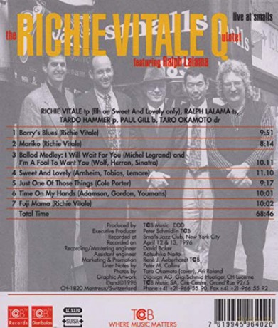 Richie Vitale: Live at Smalls [CD]